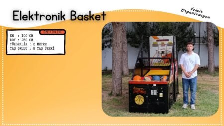 Elektronik Basket Potası Kiralama Şişme Oyun Parkuru Şişme Oyuncak Kiralama İzmir Organizasyon