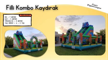 Filli Kombo Kaydırak - Şişme Oyuncak Kiralama İzmir Organizasyon