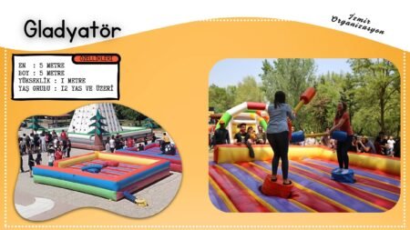 Gladyatör Şişme Oyuncak Kiralama İzmir Organizasyon