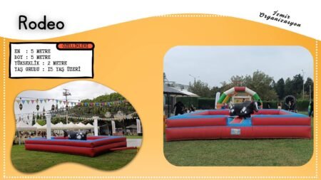 Rodeo Simulatörü Şişme Oyuncak Kiralama İzmir Organizasyon