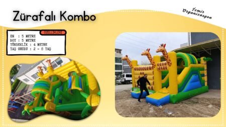 Zürafa Zıpzıp - Şişme Oyuncak Kiralama İzmir Organizasyon