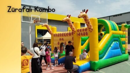 Zürafalı Zıpzıp Parkı - Şişme Oyuncak Kiralama İzmir Organizasyon